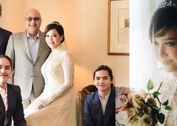 foto pernikahan romantis maia estianty