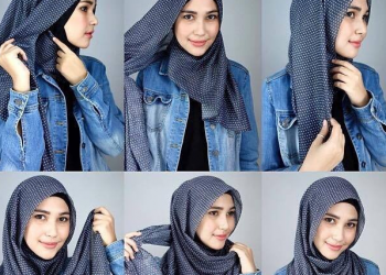 Tata Cara Memakai Hijab Modern Lengkap dengan Gambarnya