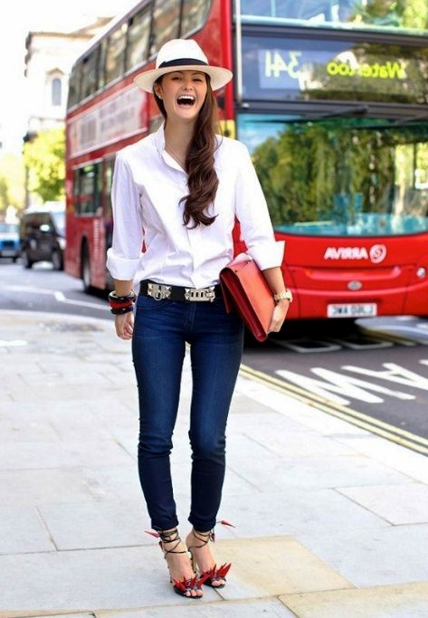 Style Kemeja  Putih  Dan Jeans Pria  Kumpulan Model Kemeja 