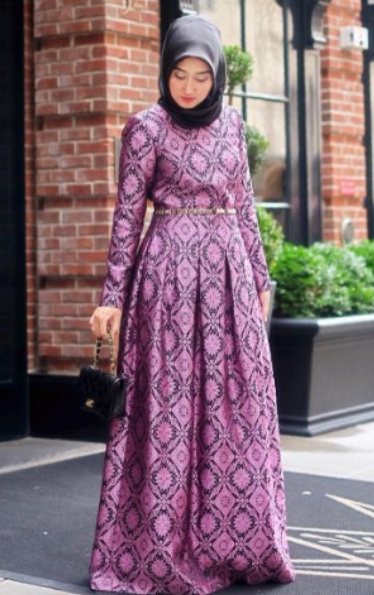 Dress Batik Muslim Untuk Pesta