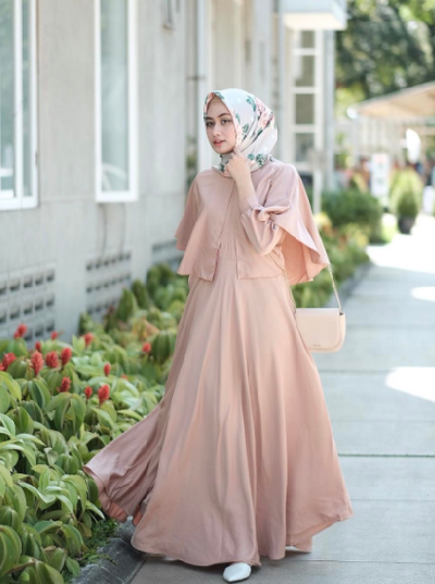 Inspirasi Model  Gaun  Kondangan Muslim Simple  Elegan  Dans 