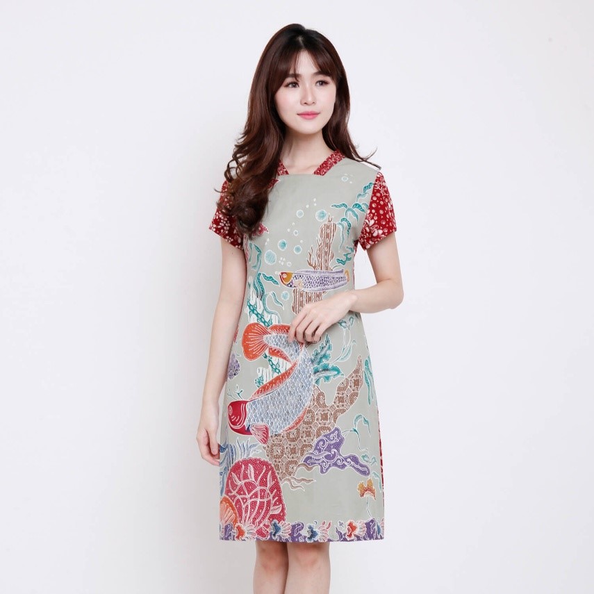 Gambar Model Baju Dress  Batik  Koleksi Rina