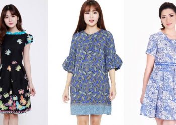 Referensi Dress Batik Modern dan Unik 2019