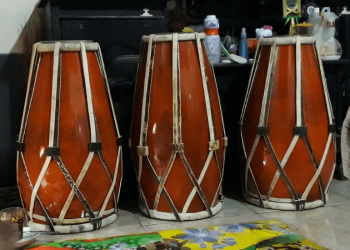 Gambar Alat musik tradisional dan fungsinya gendang