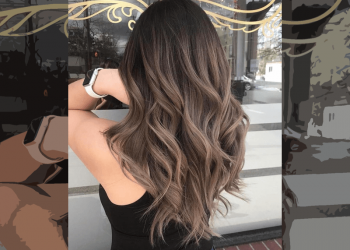 Gambar 1 Warna rambut ombre coklat gelap