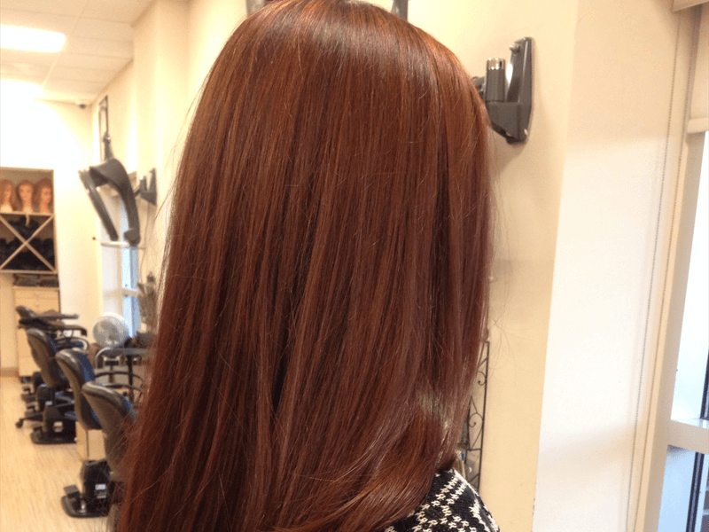 Rambut Coklat merah - red brown hair color
